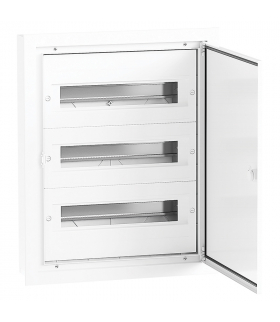 Rozdzielnica Podtynkowa DARP-48S QUITELINE (3x16), drzwi aluminiowe lakierowane, etykiety opisowe, aluminiowa szyna TH