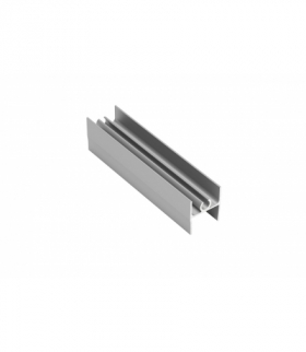 Profil aluminiowy listwa górna 19 mm L 3 m, kolor srebrny - anodowany GTV A-LG19-300-05