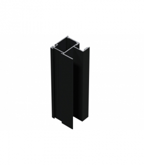 Profil aluminiowy rączka FLAT LINE 10 mm/4 mm, L 2,7m, kolor czarny - anodowany GTV A-R10FL-270-20M