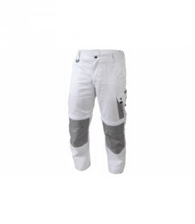 SALM spodnie ochronne białe 2XL (56) GTV HT5K363-2XL