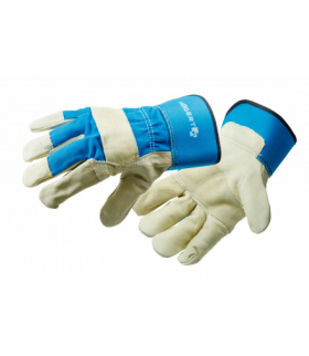 ELBE rękawice ochronne skórzane niebieskie 9 GTV HT5K460