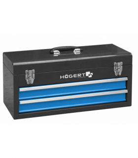 Skrzynka narzędziowa z 2 szufladami Hogert HT7G074