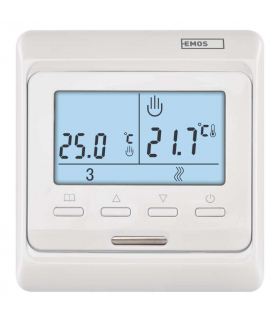 Przewodowy termostat do ogrzewania podłogowego EMOS P5601UF