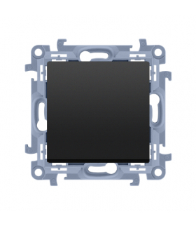 Przycisk bez piktogramu (moduł) 10AX, 250V, zaciski śrubowe, czarny mat Simon10 CP1.01/49