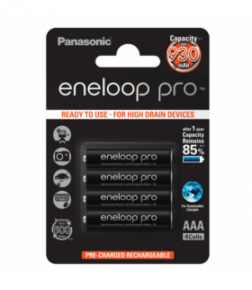 Akumulatorki ENELOOP PRO AAA, 900 mAh, 4 szt., blister, Panasonic PNP3P-4BP PRO