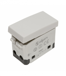 Włącznik pojedynczy, 1-modułowy, IP55, biały, LK44 40571