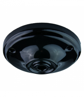 Podsufitka ceramiczna okrągła, czarna LH0502