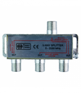 Splitter TV-SAT, 1 wejście, 3 wyjścia BMFC3SPLTST