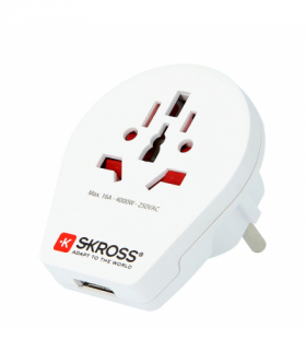 Adapter podróżny Europa 1 x USB, Skross S1500260
