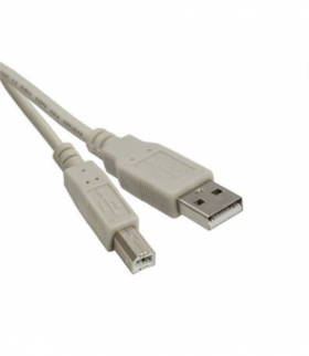 Przewód USB A - B, beżowy, 3 m BLUSB2