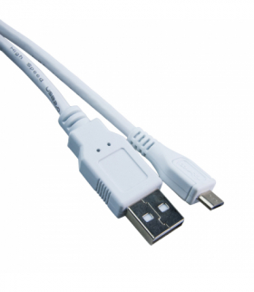 Przewód USB A - micro USB, beżowy, 1,8 m BLUSB5