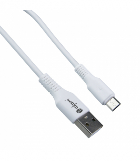 Przewód USB A - micro USB, biały, 1 m EN115