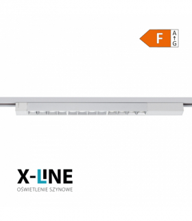 Lampa szynowa LED liniowa, 30 W, 2400 lm, 4000 K, biała, X-LINE STF-30W-W