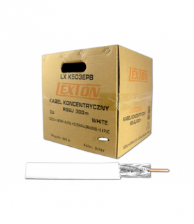 Kabel koncentryczny RG6 1.02CU+64x0.12 Pull Box LXK503EPB