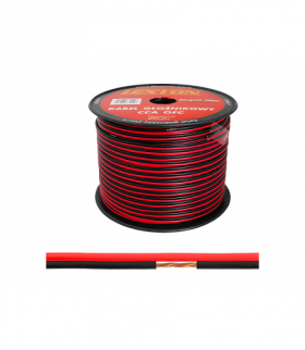 Kabel głośnikowy LEXTON 2x0.75CCA czarno / czerwony LXK617
