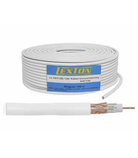 Kabel koncentryczny SAT128, 1.02CU + 64 x 0.12CU, 100m. LXK505CU
