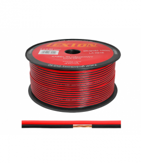 Kabel głośnikowy LEXTON 2x0.50 CCA czarno/czerwony LXK616