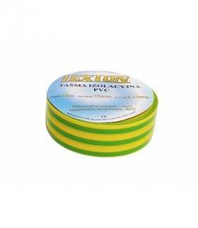 Taśma izolacyjna Lexton, żółto/zielona, 10m LXSC041 Z