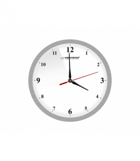 Zegar ścienny Esperanza EHC009W, biały LXC143