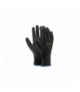 Rękawice ochronne 10" z poliestru, powlekane poliuretanem, czarne (12par) LXOR9