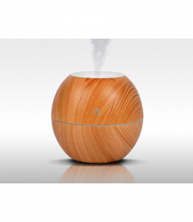 Nawilżacz powietrza LTC, podświetlany w 4 kolorach, 130 ml, jasne drewno. LXLL144