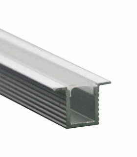 Profil Aluminiowy do paska LED na powierzchniowy, 2000mmx12.4mmx9mm, Klosz: Mleczny, Kolor: Aluminium V-TAC 2904