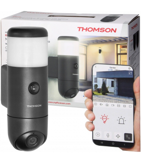 Kamera monitoringu Thomson RHEITA100 z oświetleniem, Wi-Fi, funkcją nagrywania dźwięku i detekcją ruchu Orno THOMSON512511