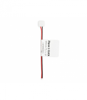 Złączka do taśm LED wodoodpornych CLICK CONNECTOR pojedyncze 10 mm 2 PIN z przewodem LEDline 243585
