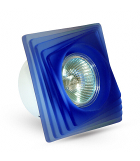 Oprawa punktowa szklana stała 103, max. 50W, kolor niebieski Brilum OS-100103-40