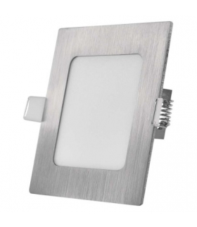 Panel LED wpuszczany NEXXO, kwadrat, srebrny, 7W, CCT EMOS ZD2223