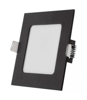 Panel LED wpuszczany NEXXO, kwadrat, czarny, 7W, CCT EMOS ZD2323