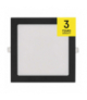 Panel LED wpuszczany NEXXO, kwadrat, czarny, 18W, CCT EMOS ZD2343