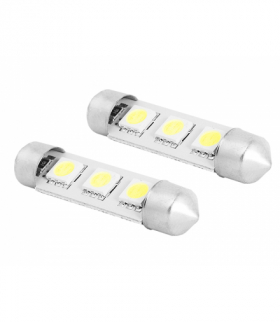 Żarówka LED 42mm, 3x5050, 12V, barwa światła biała zimna LTC SA32