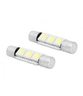 Żarówka LED 31mm, 3x5050, 12V, barwa światła biała zimna LTC SA43