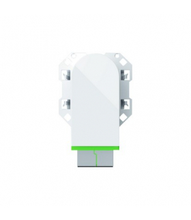 Złącze optyczne / światłowodowe duplex SC/APC (mechanizm, bez ramki montażowej) biały mat Simon100 10000546-230