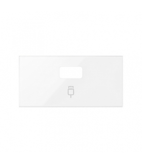 Pokrywa do gniazda USB pojedynczego (mechanizm 1/2) biały Simon100 10001091-130