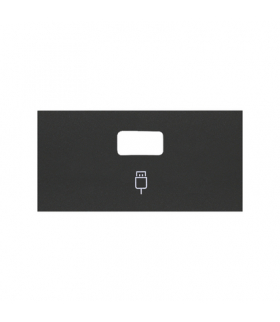 Pokrywa do gniazda USB pojedynczego (mechanizm 1/2) czarny mat Simon100 10001091-238