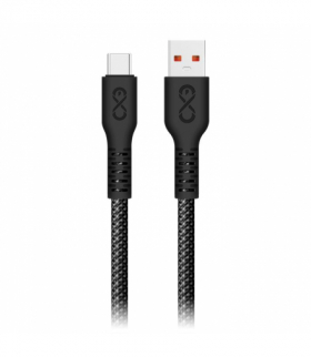 Kabel USB-A - USB-C eXc IMMORTAL, 0.9m, 30W, szybkie ładowanie, kolor mix Orno CABEXCIMMOUAUC0.9MIX