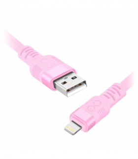 Kabel USB-A - Lightning eXc WHIPPY Pro, 0.9M, 29W, szybkie ładowanie, kolor mix pastelowy Orno CABEXCWHPLIGH0.9PMIX