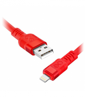 Kabel USB-A - Lightning eXc WHIPPY Pro, 2M, 12W, szybkie ładowanie, kolor mix neonowy Orno CABEXCWHPLIGH2.0NMIX