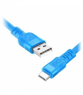 Kabel USB-A - USB-C eXc WHIPPY Pro, 0.9M, 60W, szybkie ładowanie, kolor mix pastelowy Orno CABEXCWHPUSBC0.9PMIX