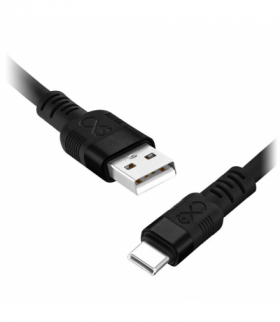 Kabel USB-A - USB-C eXc WHIPPY Pro, 2M, 60W, szybkie ładowanie, kolor mix ciemny Orno CABEXCWHPUSBC2.0DMIX