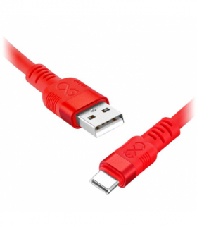 Kabel USB-A - USB-C eXc WHIPPY Pro, 2M, 60W, szybkie ładowanie, kolor mix neonowy Orno CABEXCWHPUSBC2.0NMIX