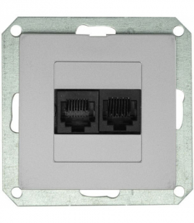 PREMIUM 2 PC M-S - Gniazdo komputer. p/t 2x8pin zacisk krone LSA+ Greenlux GXKP150