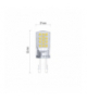 Żarówka LED Classic JC / G9 / 4 W (40 W) / 470 lm / neutralna biel EMOS ZQ9545