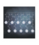 Dekoracje - 60 LED sople śnieżynki 135x50 cm zimna biel, IP20 EMOS DCGW13