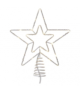 Oświetlenie łączone Standard - gwiazda na szpic 30 LED 28 cm, ciepła biel, IP44 EMOS Lighting D1ZW01