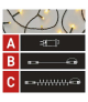Oświetlenie łączone Standard - zestaw zasilacz + 100LED 10m ciepła biel, IP44, timer EMOS Lighting D1AW01