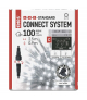 Oświetlenie łączone Standard - sople 100 LED 2,5 m zimna biel miga IP44 EMOS Lighting D1CC02