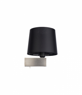 CHILLIN Kinkiet z włącznikiem w stylu nowoczesnym E27 max 10W LED Czarny Nowodvorski 8211